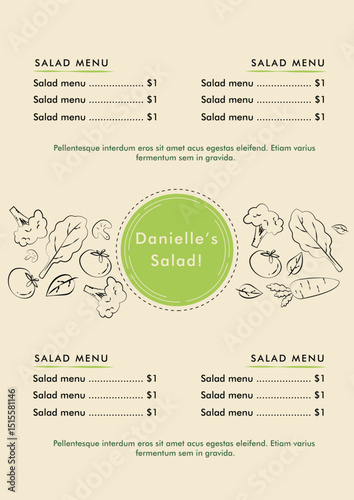 Salad Menu