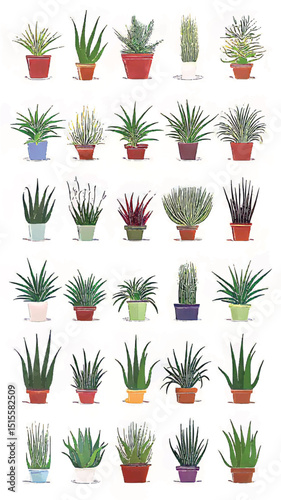 Indoor Gardening Bliss: A Curated Variety of Decorative Houseplants and Succulents in Aesthetic Greenery for an Urban Jungle Home Decor and Organic Beauty Experience