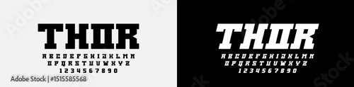 Bold and Stylish Modern Font Alphabet Design ideal for Branding Projects, Logos, and Creative Typography showcasing uppercase and lowercase letters plus numbers.