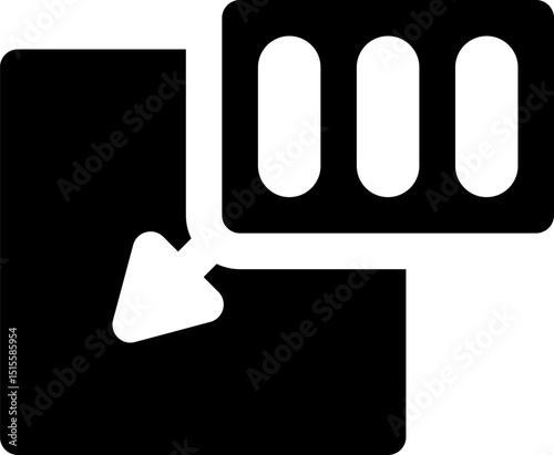 Rounded Filled Import Icon