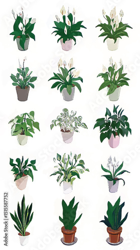 Unlock Botanical Bliss: Illustrative Houseplants and Indoor Greenery for Inspired Home Decor