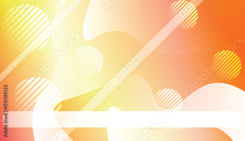 Dynamic shape background With Wave Gradient Shape, Line, Circle, Space for Text. For Futuristic Ad, Booklets. Vector Illustration