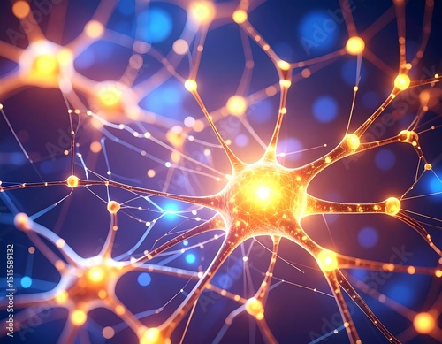 Neural network, bright, intricate