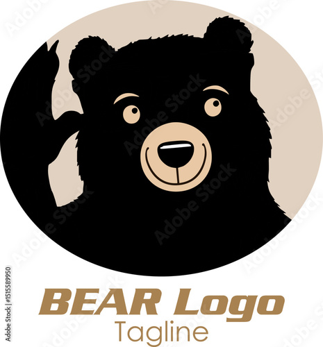 Modern professional grizzly bear logo for a sport team
Bear head outline silhouette cut out vector sticker with Simple Geometric Design of Bear Head and Bear head mascot vector for emblem design Masco