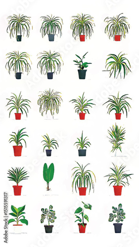 Flourishing Indoor Gardens: Exploring Botanical Variety with Vibrant Foliage in Sustainable Urban Living Spaces