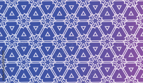 Vector Geometric Pattern with gradient backgroun. Triangles Curved Line. For Wallpaper, Presentation Background, Interior Design, Fashion Print
