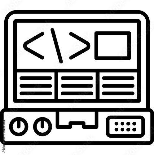 Front End Vector Icon
