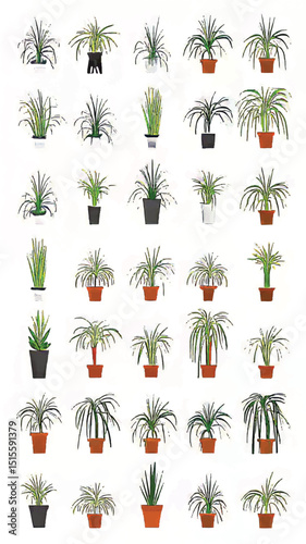 Vibrant Indoor Greenery for Modern Aesthetics: Create a Serene and Eco-Friendly Urban Jungle with Diverse Houseplants and Botanical Collections
