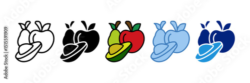 Healthy Food Icon Element For Design