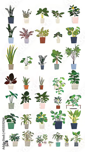 Decorative Indoor Greenery: Botanical Art and Plant Care for Vibrant Home Decor
