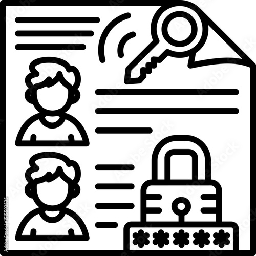 Access Control List Vector Icon