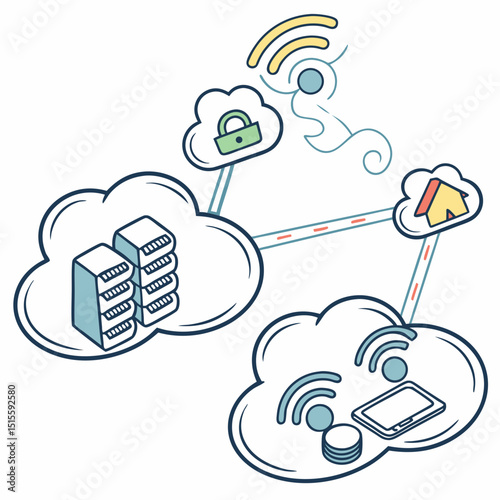 Cloud computing network smart home data security