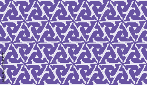 Vector illustration with modern decorative pattern in triangles style. Illusion curved line. For interior wallpaper, smart design, fashion print.