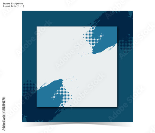 abstract grunge background with muted tone dark blue color on square background 59
