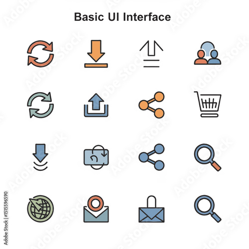 Basic UI Interface Icons