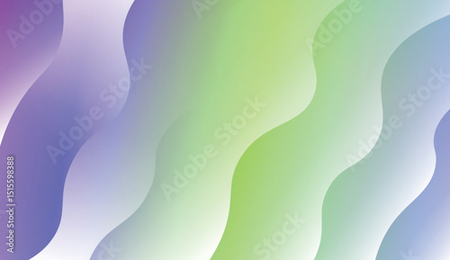 Wavy Background. For Design Flyer, Banner, Landing Page. Vector Illustration with Color Gradient.
