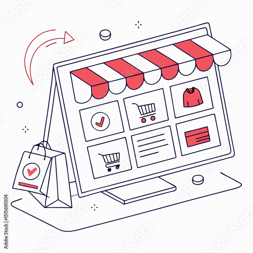 Online shopping store e commerce website design