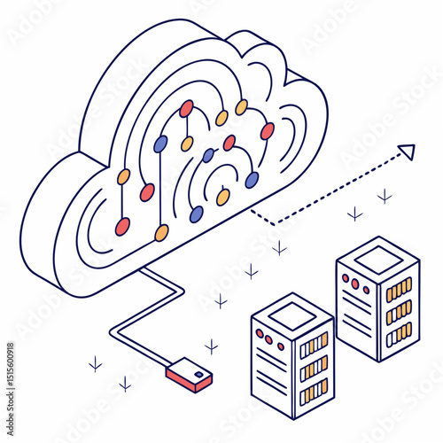 Cloud computing data storage servers network connection
