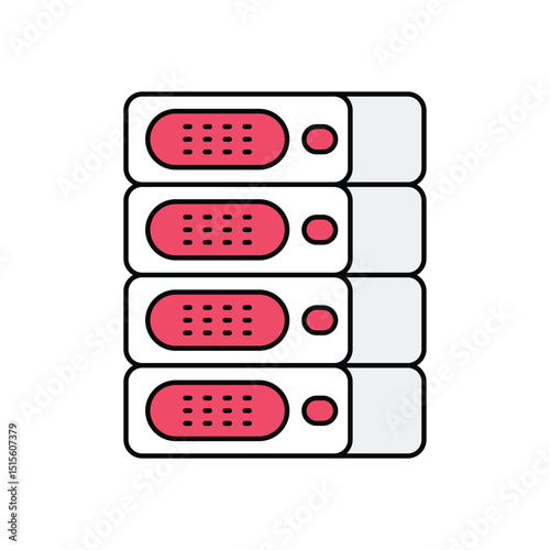 Server Rack Vector icon