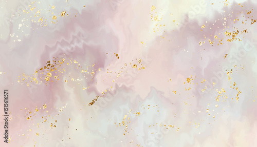Elegant marble stone background design with natural texture and gold sequins.