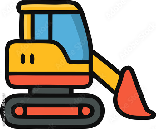 contruction equipment icon vector