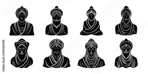 Traditional Sikh Male Faces