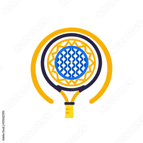 Paddle-tennis-icon-sport-game-vector-graphic