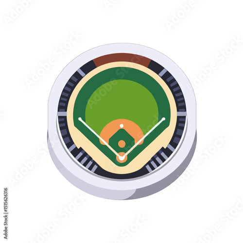 Baseball-field-icon-top-view-illustration