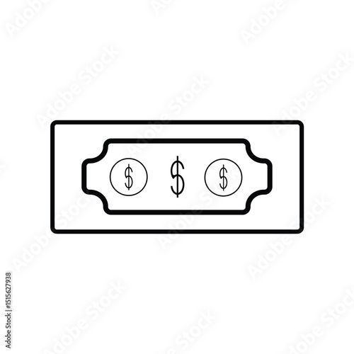 dollar icon or money icon
