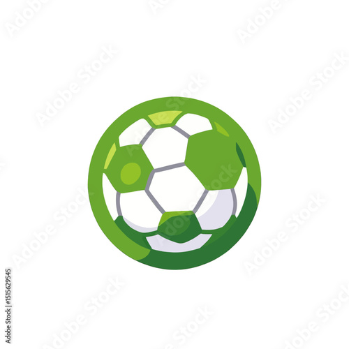 Soccer-ball-in-green-circle-icon-vector-graphic