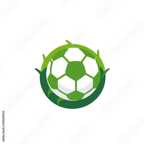 Soccer-ball-with-green-leaf-logo-design