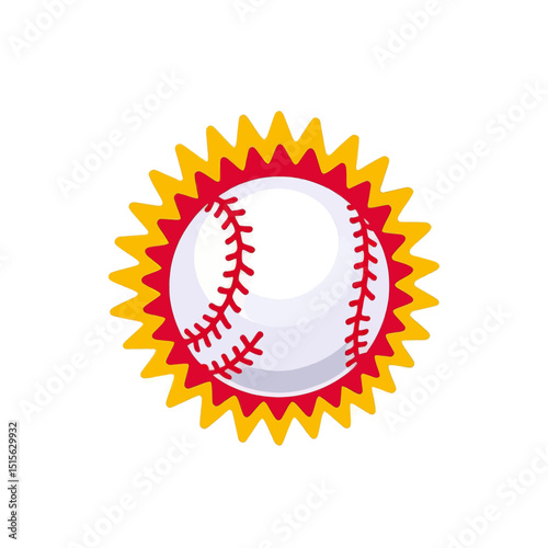 Baseball-icon-with-burst-design