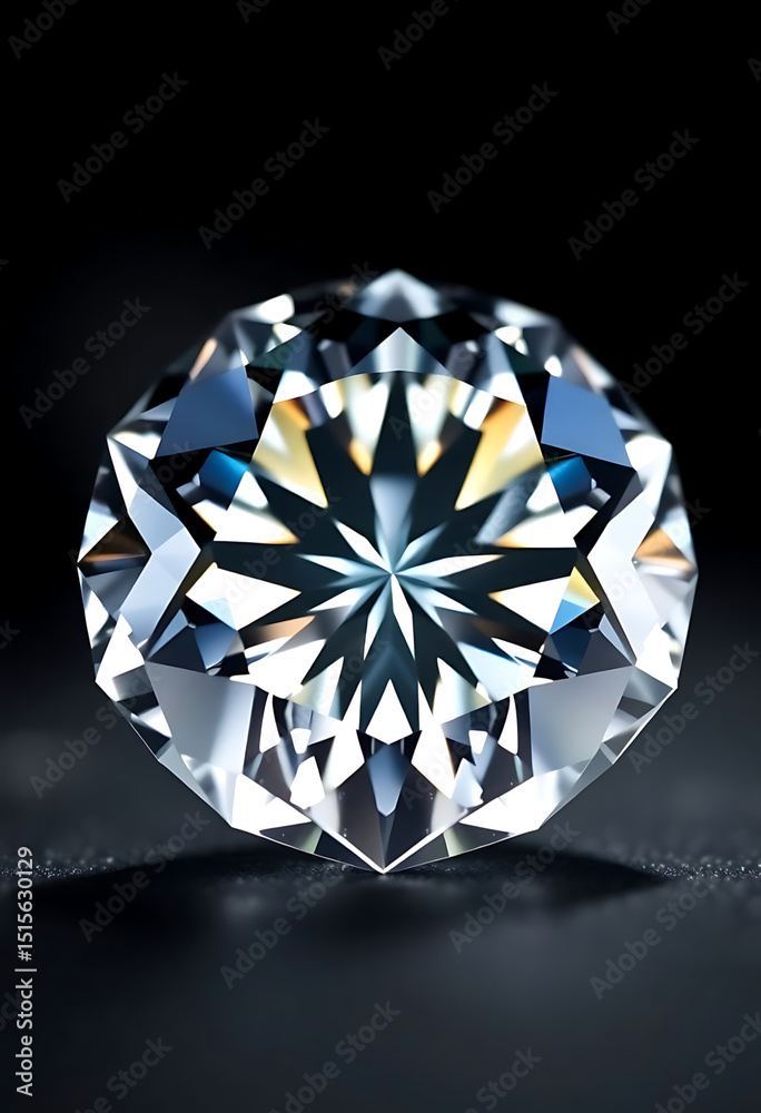 Fototapeta premium diamond on a black background