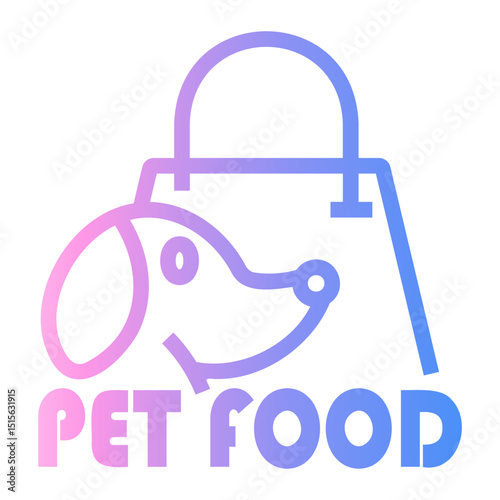 petshop Line Gradient Icon