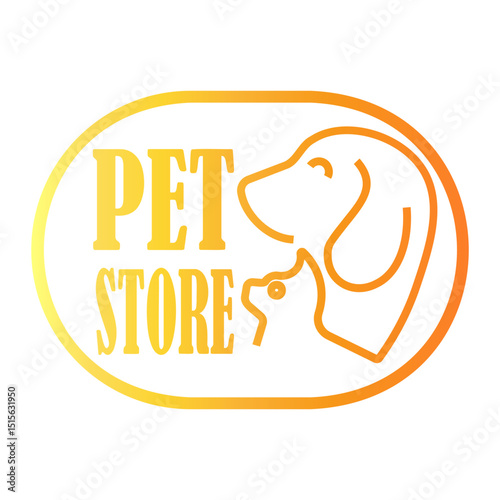petshop Line Gradient Icon