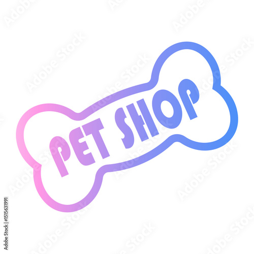 petshop Line Gradient Icon
