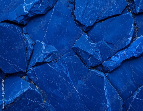 Vibrant blue rock texture