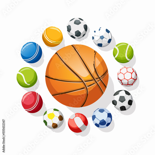 set of sports balls
