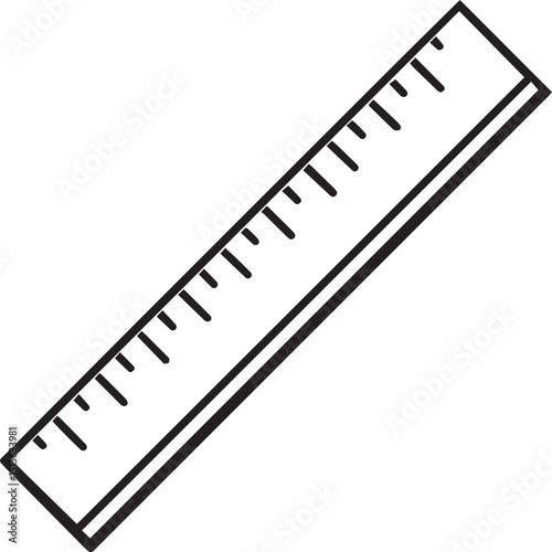 Geometric Motion Ruler Launch Illustration Line Art Vector