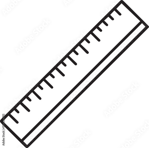 Geometric Motion Ruler Launch Illustration Line Art Vector