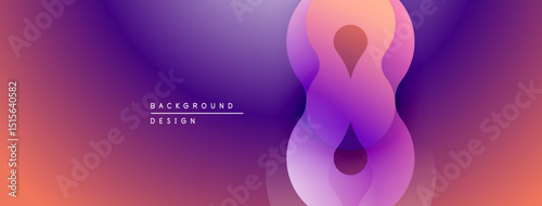 Abstract gradient design. Purple, pink hues blend smoothly. Modern, minimalist aesthetic. Central figure resembles infinity symbol.