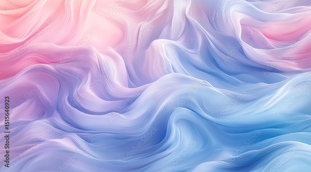 Obraz premium Abstract, flowing pastel colors. Soft, fluid curves