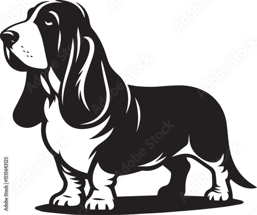 dog logo vector illustration, dog silhouette vector, dog icon design