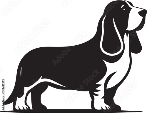 dog logo vector illustration, dog silhouette vector, dog icon design