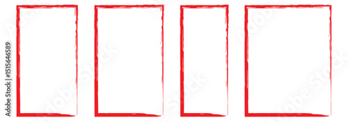 Grunge rectangles vector set. Black grunge rectangle frame isolated on white background. Abstract grunge rectangle frame . Retro grunge rectangle frame.