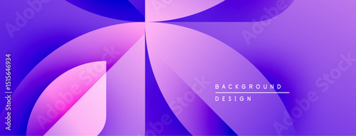 Abstract purple design. Overlapping shapes create dynamic visual effect. Modern background suitable for digital projects.