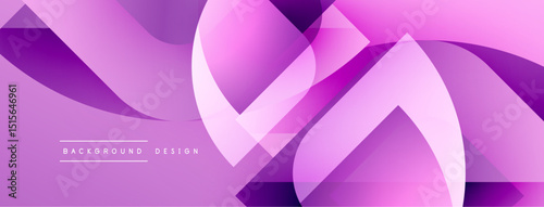 Abstract purple design features flowing lines, geometric shapes. Modern background with gradient effect, subtle texture.