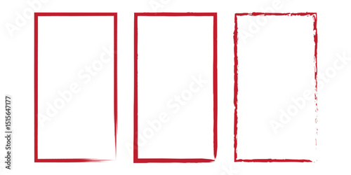 Grunge rectangles vector set. Black grunge rectangle frame isolated on white background. Abstract grunge rectangle frame . Retro grunge rectangle frame.