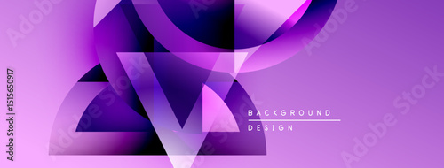 Abstract purple design features flowing shapes, gradients. Modern background with dynamic curves, soft lighting. Minimalist aesthetic.