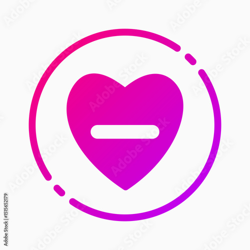 Design Illustration graphic of declining health icon with gradient style. Suitable for UI, mobile design, web design, etc.